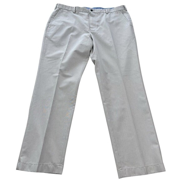 Brooks Brothers Men's Advantage Chino Clark Pants Gray White Stripe 40 x 30 - Picture 7 of 7